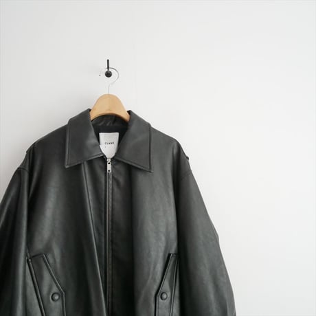2025AW・人気完売品 CLANE FAKE LEATHER BALLOON JACKET 19101-0012 2604-0638