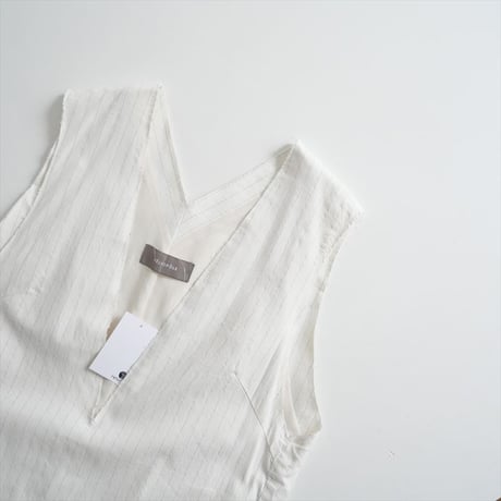 2024SS今季 / 未使用 / HELIOPOLE / DEEP V NECK DRESS / 14003030014HN / 2405-2153