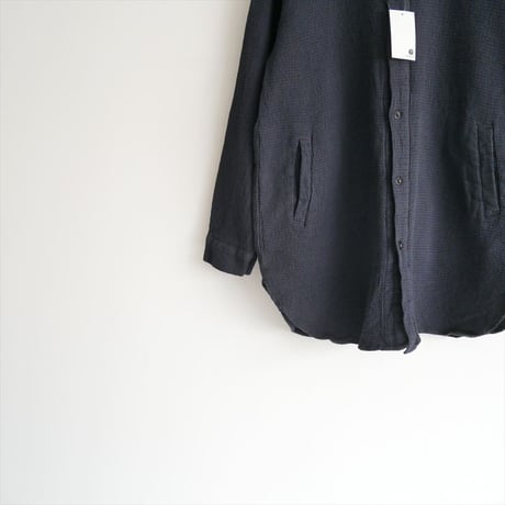 HTS / WAFFLE PLAIN STAND COLLAR SHIRTS / 2504-0721