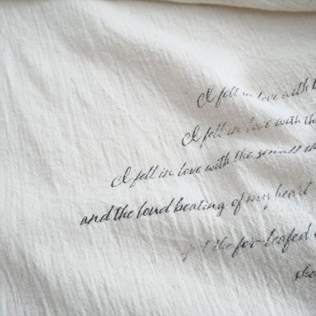 2023 / pas de calais / Love letter print ブラウス / 6427 / 2407-0708