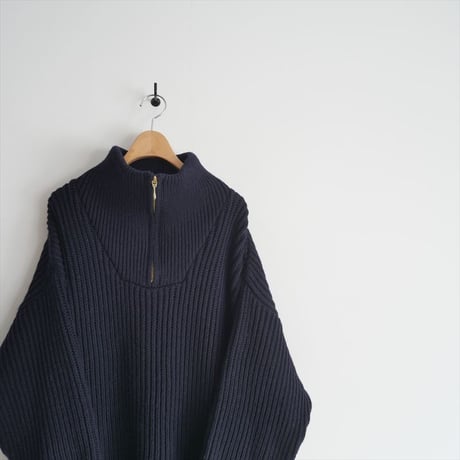 2022AW / SPICK&SPAN別注 / Oldderby Knitwear / ジップファンネルネックロングプルオーバー / 2411-0782