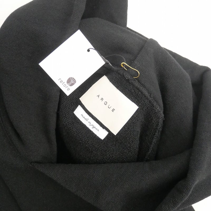 美品　ARGUE DRY COTTON PLANE SWEAT FOODIE argue DRY COTTON PLANE SWEAT FOODIE