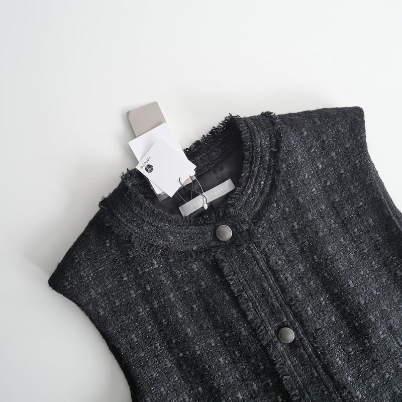 theory luxe Lurex Tweed Rili ジレ