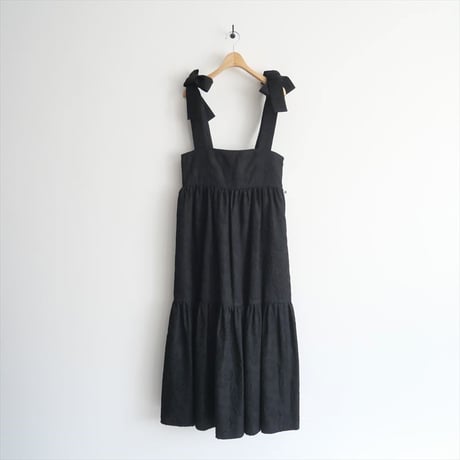 2023AW / OBLI / ジャガードリボンキャミワンピース / 24WACD17 / 2502-0034