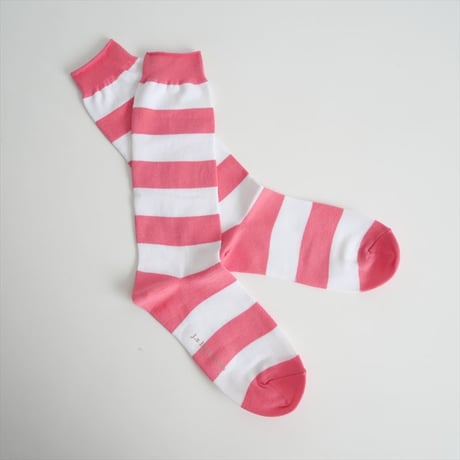 2025SS今季新作・人気完売品 / journal standard luxe / COTTON BORDER SOCKS 3本セット / 25090440500010 / 2504-0155
