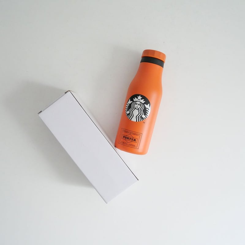 STARBUCKS / PORTER ステンレスロゴボトル オレンジ 473ml / 2308...