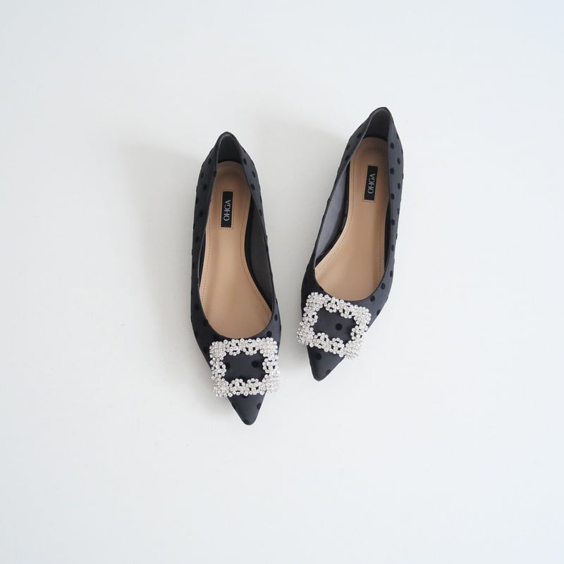 OHGA ドット　ビジューパンプス OHGA DOT BIJOU PUMPS 23.0㎝ オーガ パンプス - メルカリ