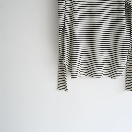 2024AW今季 / 未使用 / L'Appartement / BORDER RIB LONGSLEEVE T-SHIRT / 24070560410030 / 2411-0750