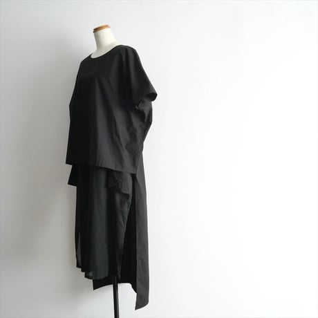 2023SS / 西荻窪poefuさんなどでお取扱い / LENSE / Slit Onepiece Fake α / L11-001 / 2311-0639