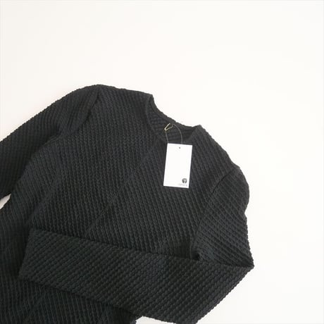 2024AW今季新作 / Mame Kurogouchi / Shirring Jersey Jacquard Flared Dress / MM24FW-JS046 / 2408-0745