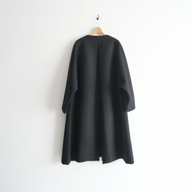2021AW 未使用 / ebure / ウールボンディングノーカラーコート 2021AW 未使用 / ebure / ウールボンディングノーカラーコート