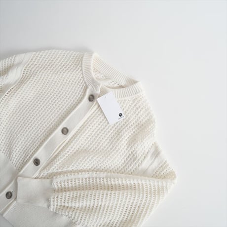 2023SS・人気完売品 / ADAM ET ROPE / パターンメッシュカーディガン / GAK03220A / 2410-0798