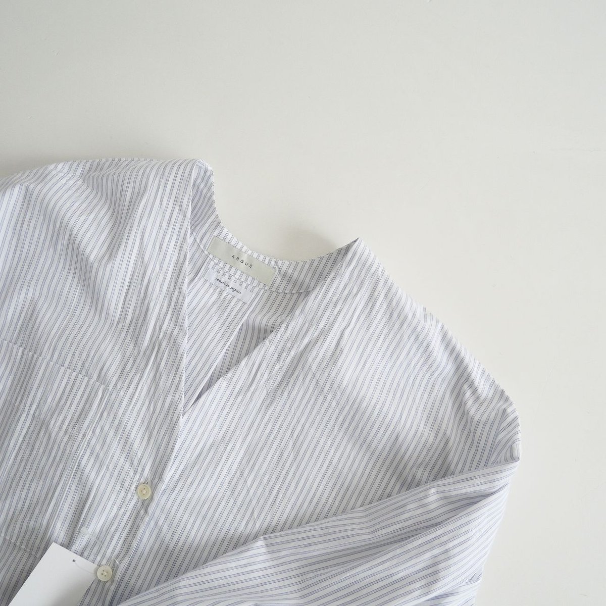 argue【23SS/新品】V-NECK TIDY SHIRT アギュー 2023SS / ARGUE / V-NECK TIDY SHIRT / AR23SS-AP2