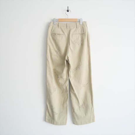 2024 / FRAMeWORK / DRAWING CHINO PANTS / 24030220616010 / 2410-1437