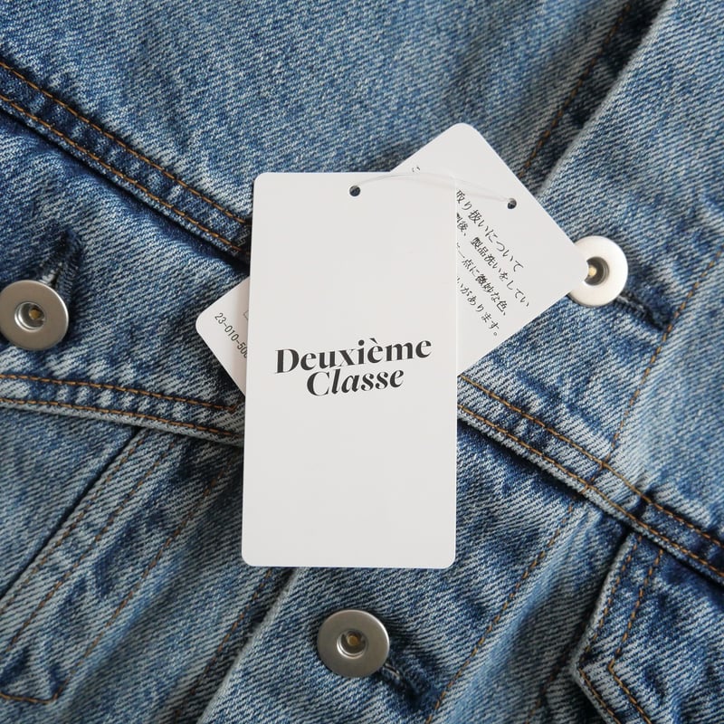 美品 ドゥーズィエムクラス　クロップドデニムジャケット Deuxieme Classe（ドゥーズィエムクラス）の「クロップド デニム