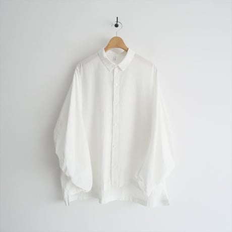 2023AW / FIRMUM / 40/1オーガニックコットン・強撚ウェザービッグスリーブシャツ / FR0102SF / 2410-2088