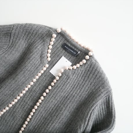 / 継続販売品・人気完売色 / MADISONBLUE / PEARL DAMAGE CARDIGAN / MB224-8012 / 2412-0243