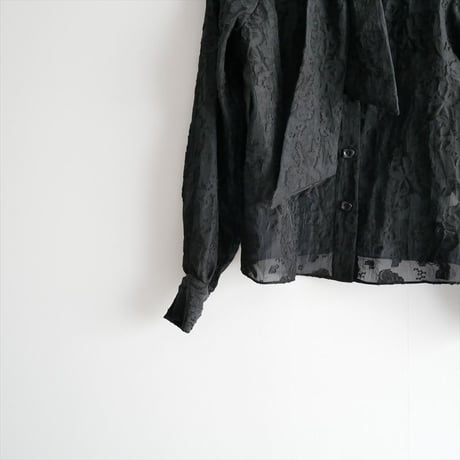 2023AW / IENA購入品 / HOFMANN / Jacquard Organza シャツ / 23051910001130 / 2512-0156