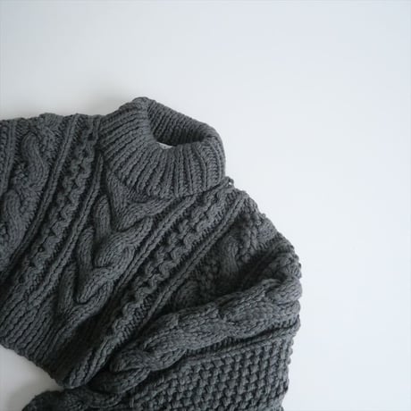 〇2024AW / 未使用 / ETRE TOKYO / ケーブルハンドニットプルオーバー / 1222511066 / 2510-0827