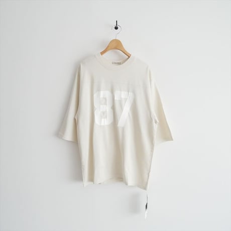 未使用 / L'Appartement別注 / GOOD GRIEF! / CRACKED PRINT FOOTBALL TEE / 2603-0894