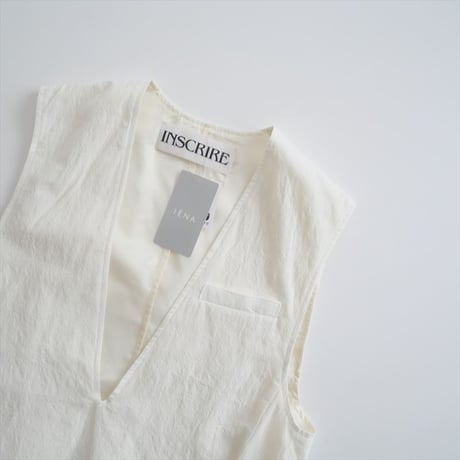 2022 / IENA購入品 / INSCRIRE / BOIL WASHER SLEEVELESS ジャケット / 22010910000710 / 2309-0222