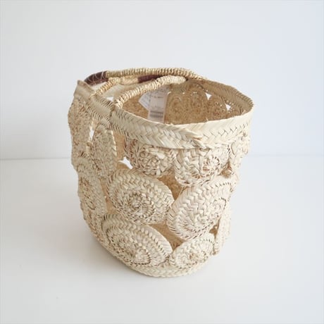 未使用 / La Totalite購入品 / AFRICAN SQUARE / デコレーションカゴBAG / 24092150002610 / 2504-0669