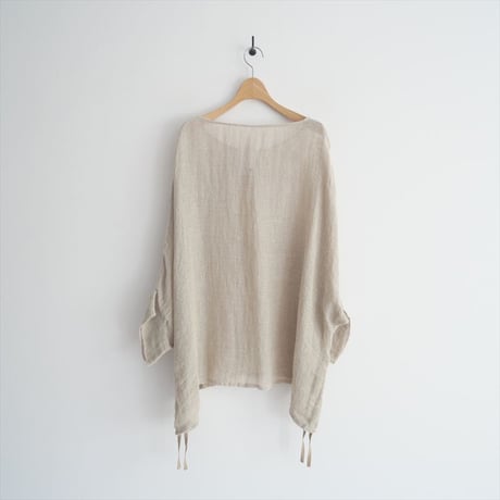 2024SS / ERIKO YAMAGUCHI / Matou Drawstring Tops Jute Linen / 2506-0643