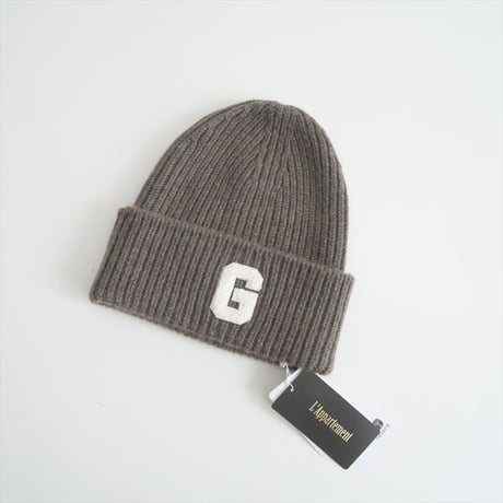 〇2025・人気完売品 / 未使用 / L'Appartement別注 / GOOD GRIEF! / PATCHED KNIT BEANIE / 25090560214010 / 2506-1081