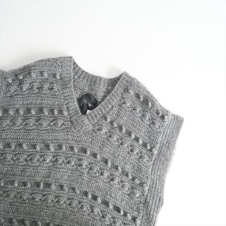 2023AW / Pheeta / Clara ニットベスト / 8918-699-0001 / 2501-0374