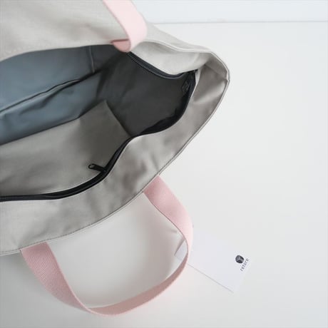 継続販売品 / Herve Chapelier / 1925CTD (コーデュラ舟型トートL) マスティック×ドラジェ×ドラジェタグ / 2412-1127