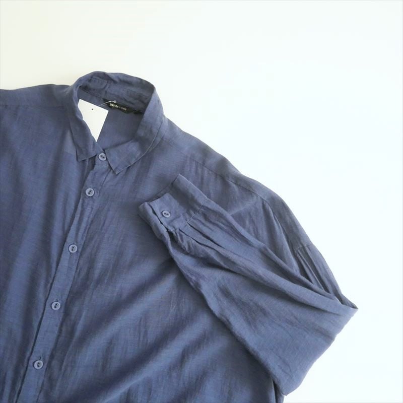 pas de calais リネン 36 半袖 pas de calais 【2023/定価3.5万】パドカレ *リネンナイロン製品