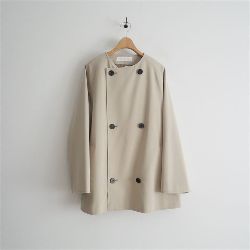GALERIE VIE アイスグリーン　コットンコート 2025 / GALERIE VIE / コットンウールギャバジン カラーレス
