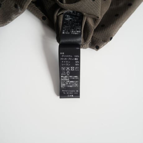 2024 / 未使用 / mizuiro ind / メッシュドットクルーネックプルオーバ / 4-210022 / 2411-1788