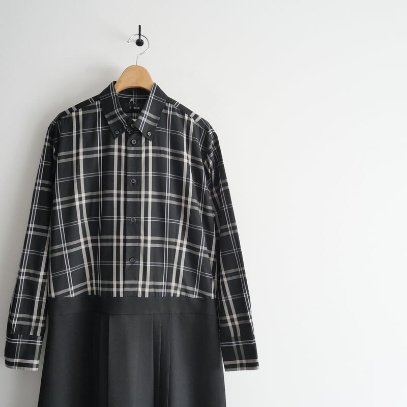 2022AW / 未使用 / SINME / ドッキングシャツワンピース / 22AW-11 
