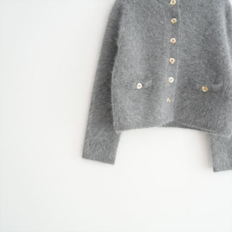 2024AW / 未使用 / TONAL / アンゴラニットジャケット / 004270017 / 2507-1235