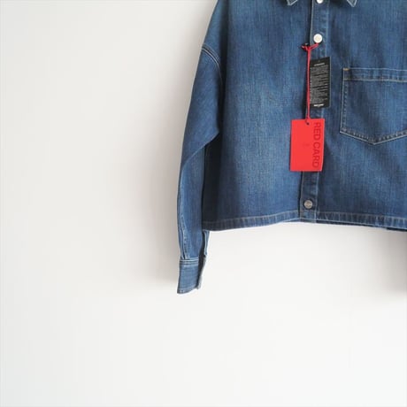 〇2025AW今季 / 未使用 / 23区別注・見上愛さん着用 / RED CARD / クロップド デニム ジャケット / JKWOGA0224 / 2510-1274