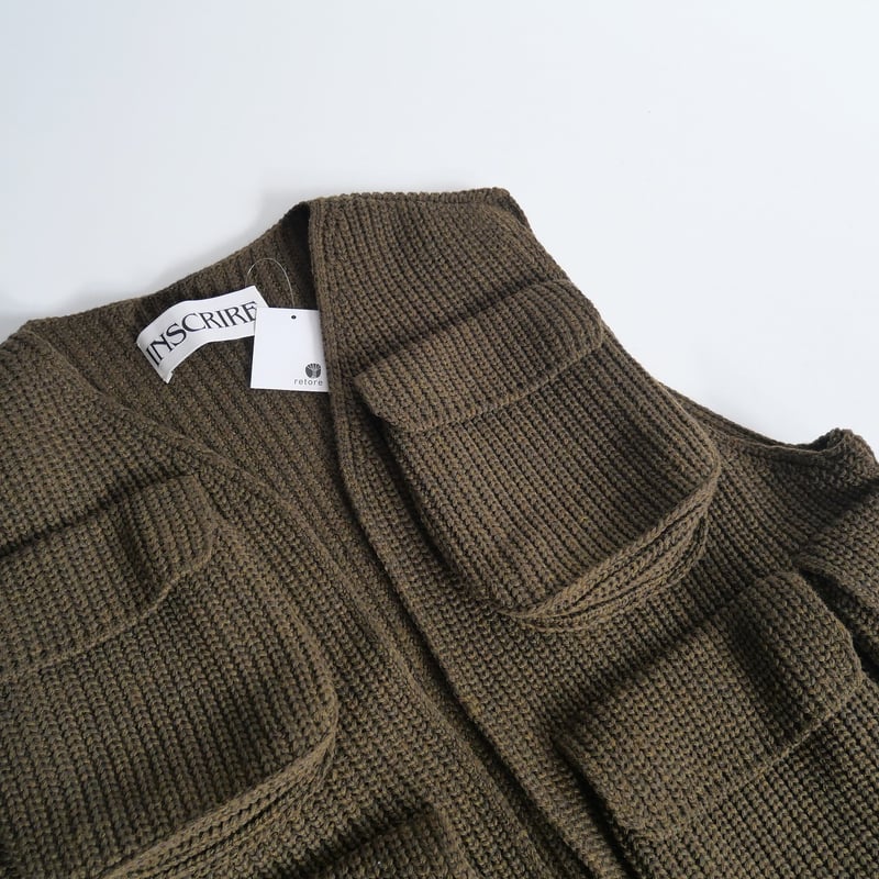 INSCRIRE ウールジャージー フィールドベスト　38 INSCRIRE（アンスクリア）の「INSCRIRE | ウールジャージー フィールド