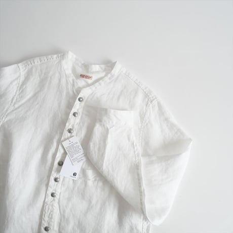 継続販売品 / 未使用 / KAPITAL / ガーゼリネンヘリンボン スタンドペニーシャツ / EK-598LSA / 2410-0708