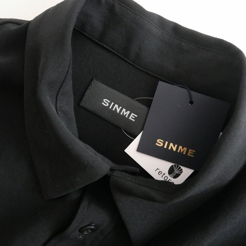 2023 / 未使用 / SINME / バンドスリーブブラウス ブラック / S23SS-1