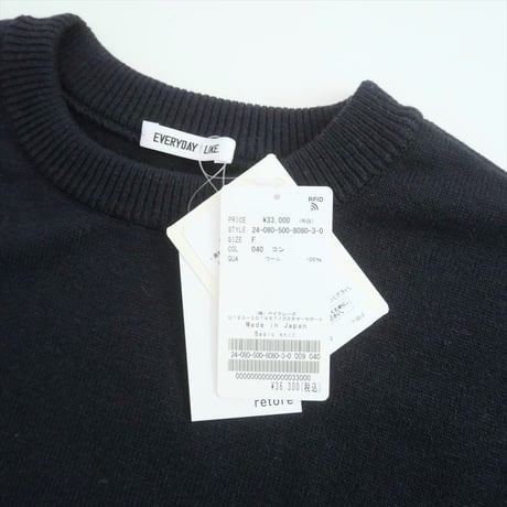 2024AW / 未使用 / DEUXIEME CLASSE / Basic knit / 24080500808030 / 2510-0133
