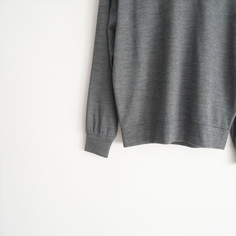 2024AW / 未使用 / Demi-Luxe BEAMS購入品 / SLOANE / ウール 天竺 クルーネック ニットTシャツ / 64-14-0086 / 2501-0573