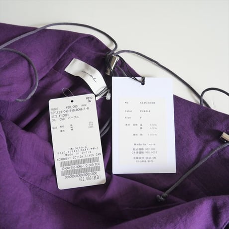 2023SS / 未使用 / IENA購入品 / NORMMENT / COTTON LINEN MIX キャミワンピース / 23040910006610 / 2505-0180