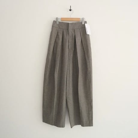 2024 / 未使用 / SACRA / LINEN COTTON CHAMBRAY PANTS / 124106112 / 2508-0705