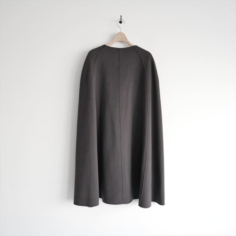 NOBLE グレー リバーシブルビーバーケープコート 2023AW / NOBLE / リバーシブルビーバーケープコート / 23020240603