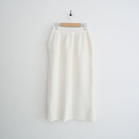2023AW・人気完売品 / MaCO / POCO SKIRT ホワイト / 2508-0896