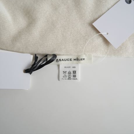 〇継続販売品 / 未使用 / ASAUCE MELER / シームレス カシミヤ トライアングルニットスカーフ / AM24F-SC-206 / 2510-0868