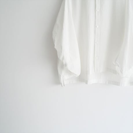 2023AW / FIRMUM / 40/1オーガニックコットン・強撚ウェザービッグスリーブシャツ / FR0102SF / 2410-2088