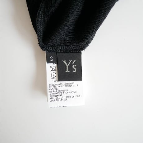 2023AW / Y’s / ROUND NECK LONG SLEEVE T-SHIRT / YJ-T19-160 / 2511-1385