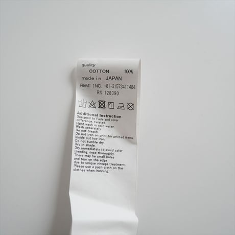 2023AW・人気完売品 / L'Appartement別注 / REMI RELIEF / THE PLAY7ブソデTシャツ / 23070560400330 / 2410-0976