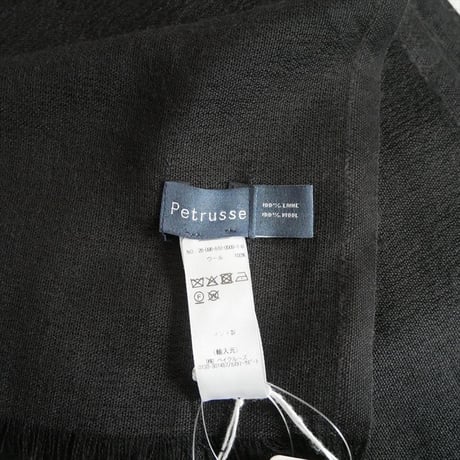 2026・人気完売品 DEUXIEME CLASSE別注 PETRUSSE JACQUARD STOLE BLK 26096510000910 2606-0146